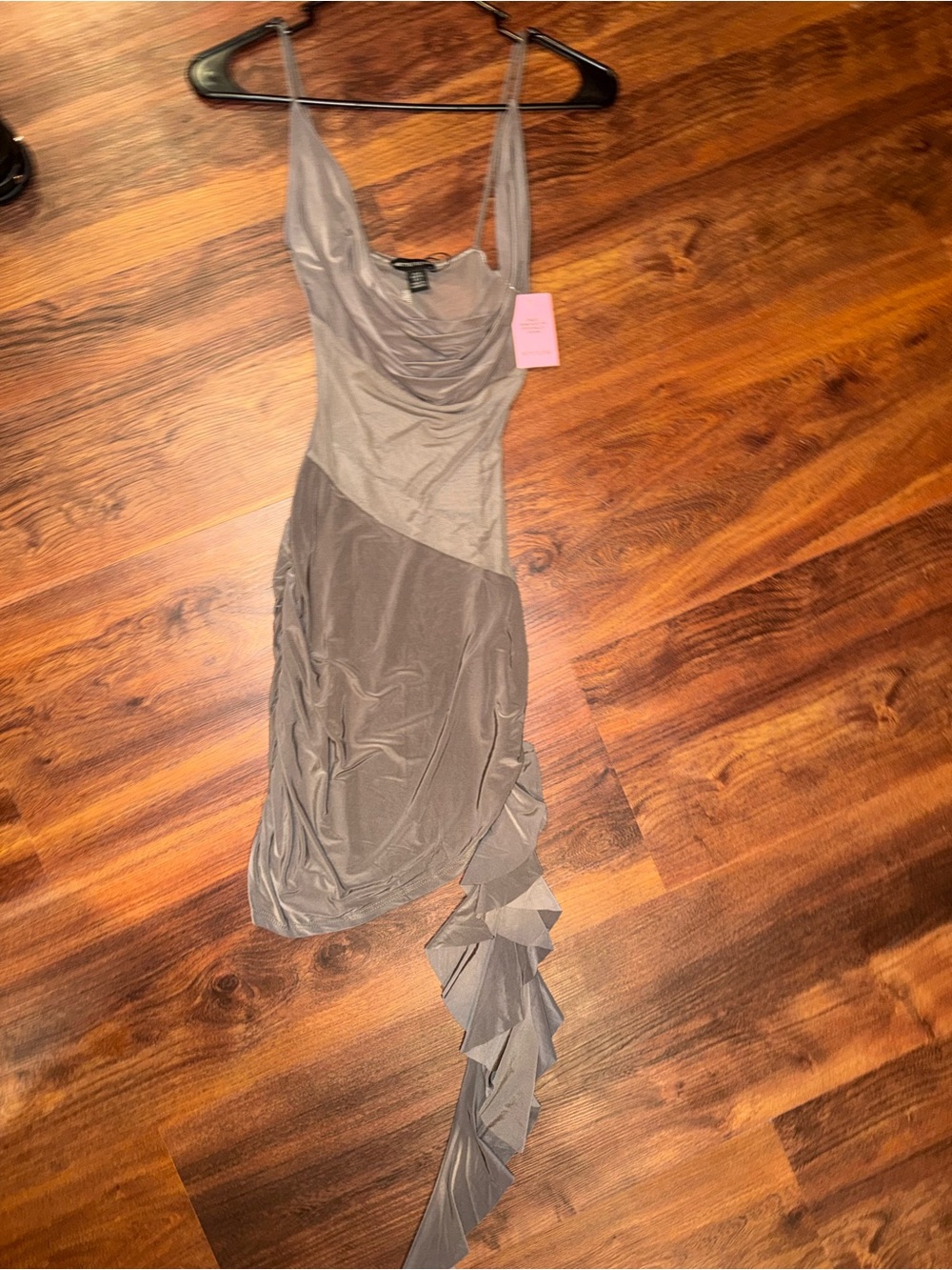 PLT Mesh Double Layer Panel Bodycon Dress - Picture 6 of 10
